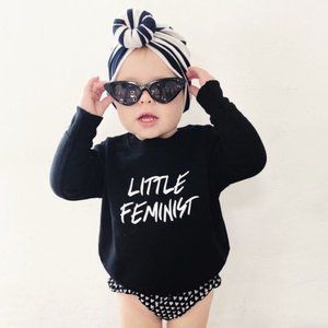 Little Feminist Toddler Fleece Crewneck Sweatshirt